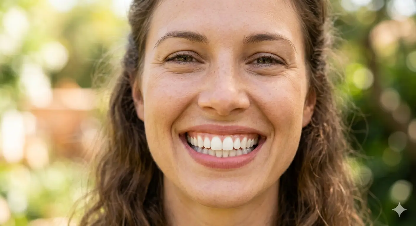 Portrait of a senior woman with a beautiful, healthy white smile, demonstrating the benefits of excellent oral care.